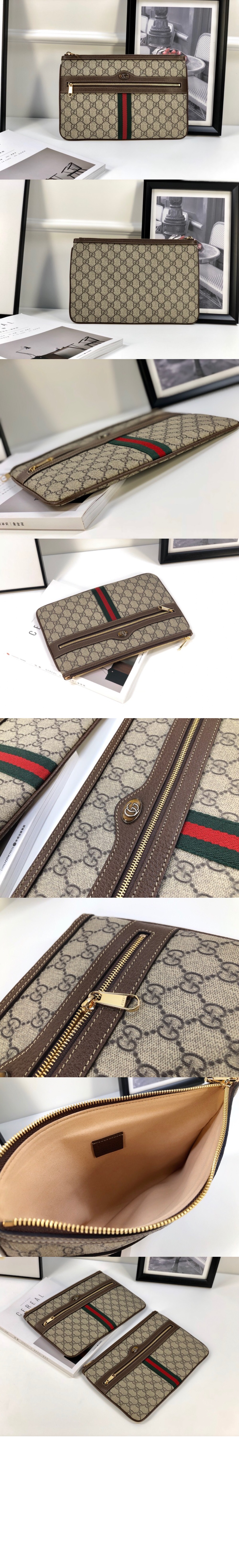 구찌 오피디아 GG 수프림 클러치 517551