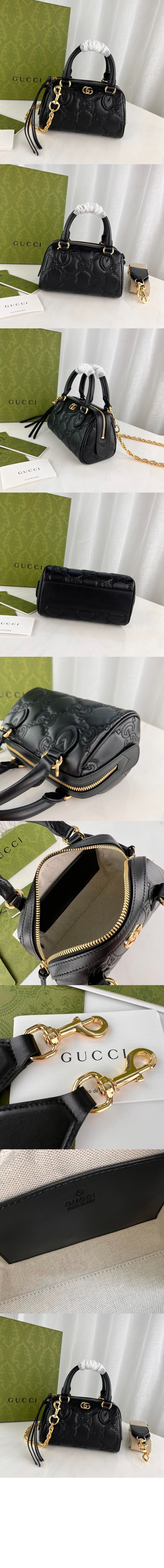 구찌 GG 마몽 마틀라세 미니 토트백 702251