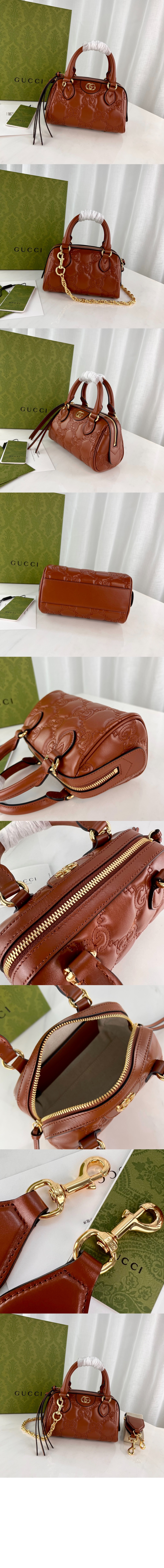 구찌 GG 마몽 마틀라세 미니 토트백 702251