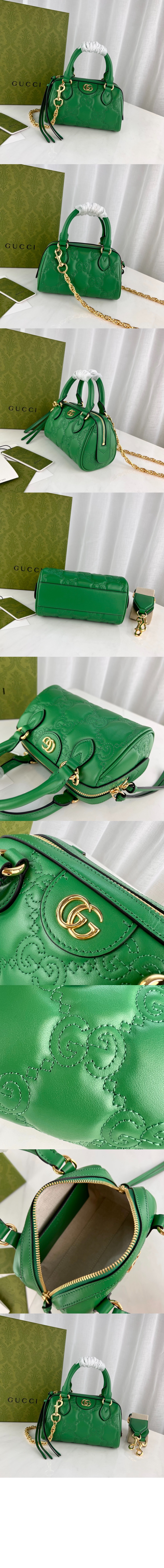 구찌 GG 마몽 마틀라세 미니 토트백 702251