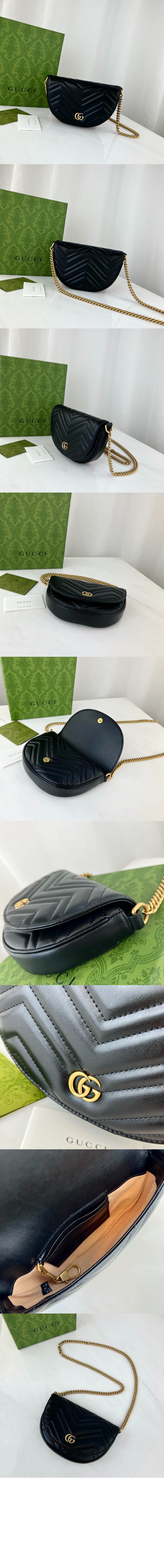 구찌 GG 마몽 마틀라세 체인 미니백 746431