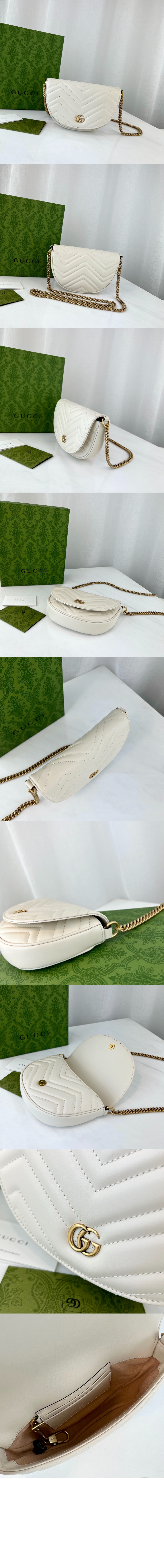 구찌 GG 마몽 마틀라세 체인 미니백 746431