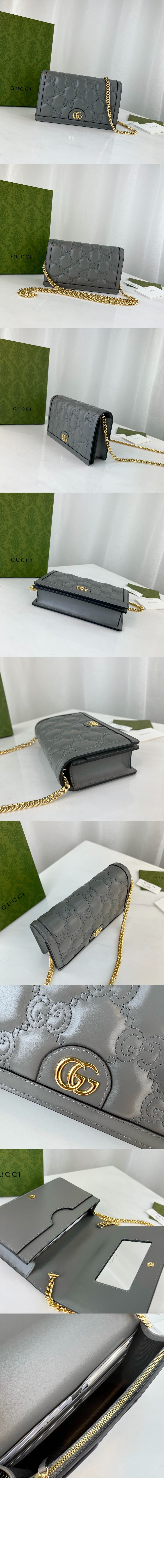 구찌 GG 마틀라세 체인 지갑 723787