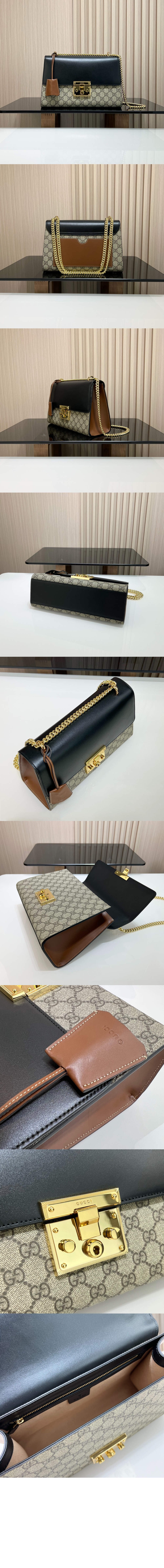 구찌 GG 수프림 패들락 숄더백 409486