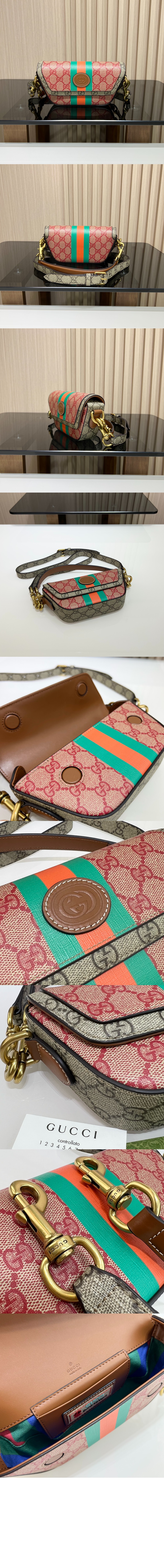 구찌 GG 수프림 미니 숄더백 723762