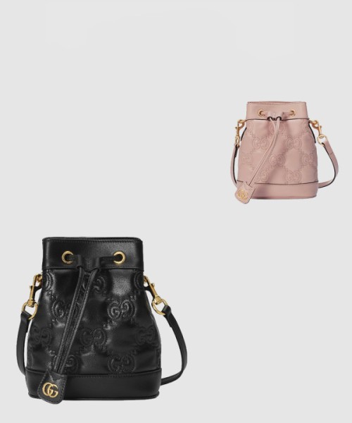 구찌 GG 마틀라세 레더 버킷백 728231