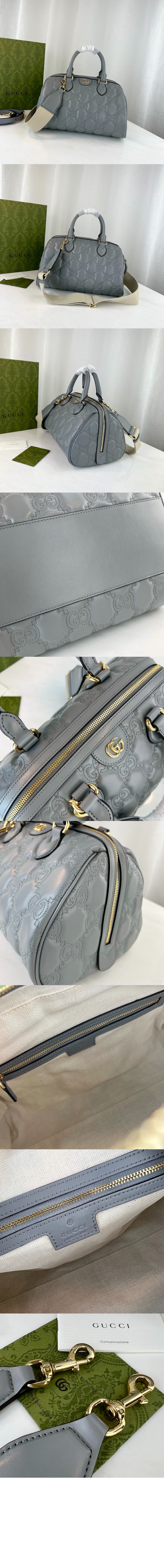 구찌 GG 마몽 마틀라세 미듐 토트백 702242