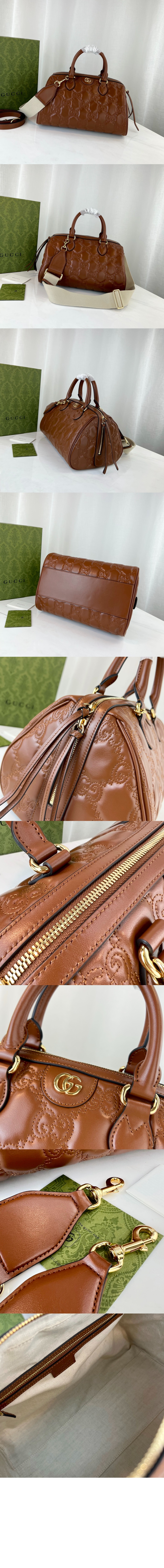 구찌 GG 마몽 마틀라세 미듐 토트백 702242