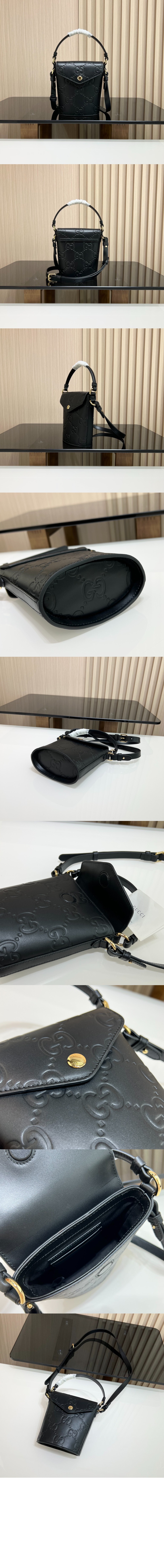 구찌 GG 엠보싱 버킷백 772795