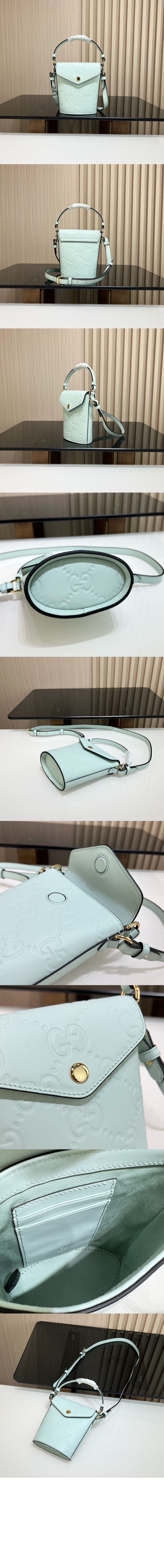 구찌 GG 엠보싱 버킷백 772795