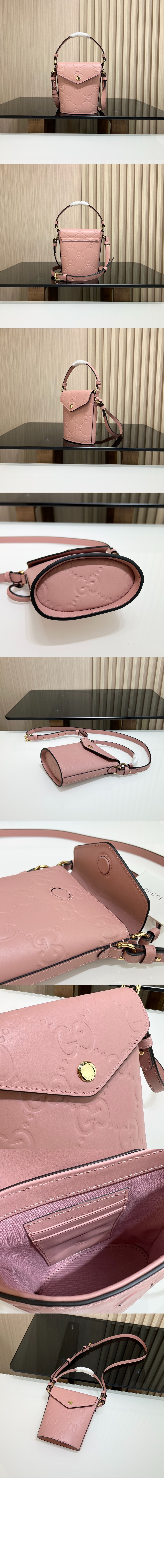 구찌 GG 엠보싱 버킷백 772795