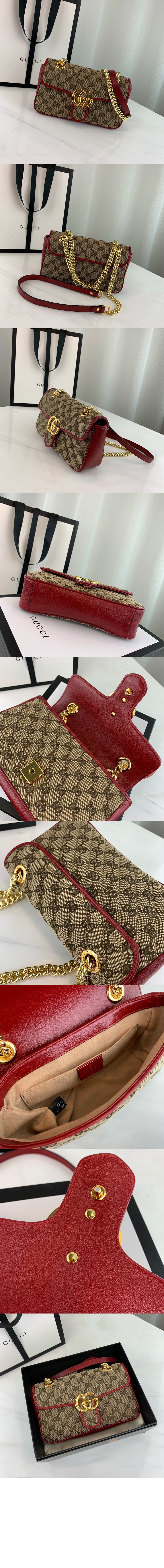 구찌 GG 미니 마틀라세 숄더백 446744