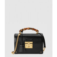 패드락 스몰 뱀부 토트백 레더 603221