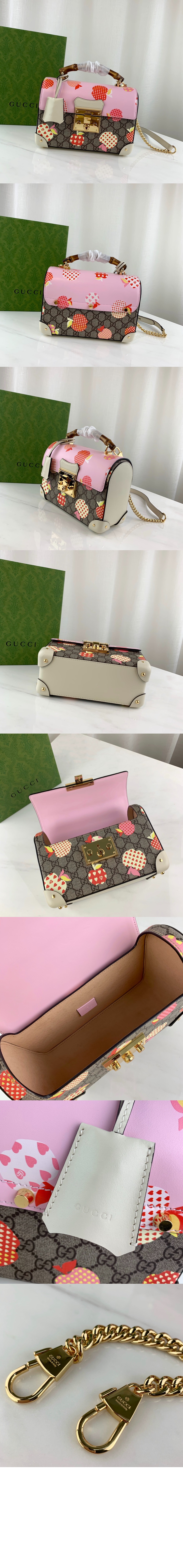 패드락 GG 스몰 뱀부 토트백 603221