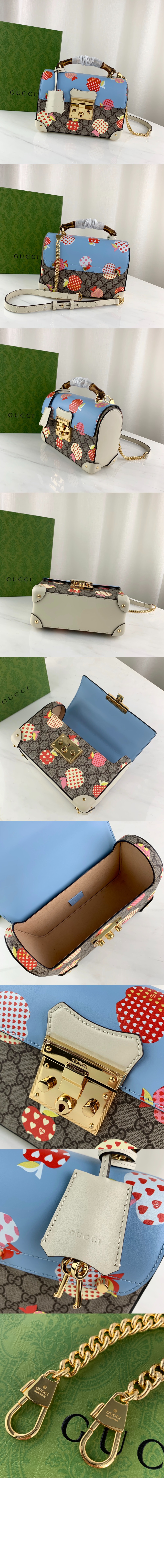 패드락 GG 스몰 뱀부 토트백 603221