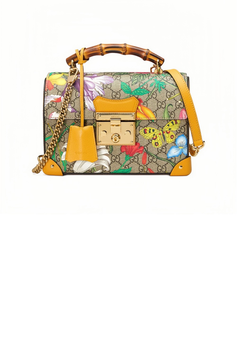 패드락 GG 스몰 뱀부 토트백 603221