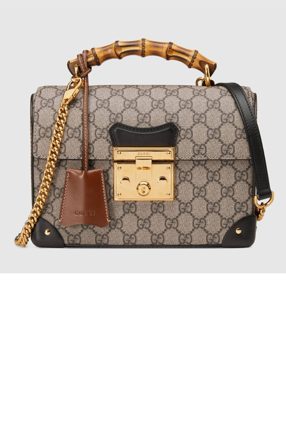 패드락 GG 스몰 뱀부 토트백 603221