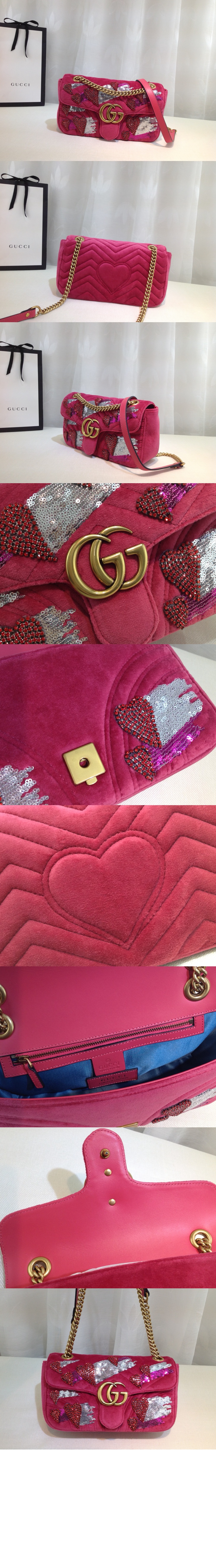 구찌 GG 마몽 스몰 숄더백 443497