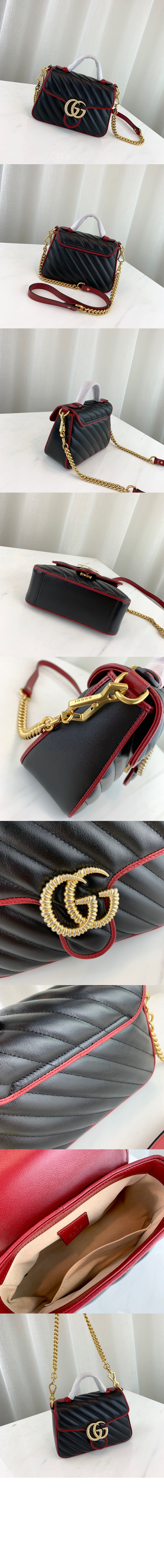 구찌 GG 마몽 미니 탑핸들백 583571