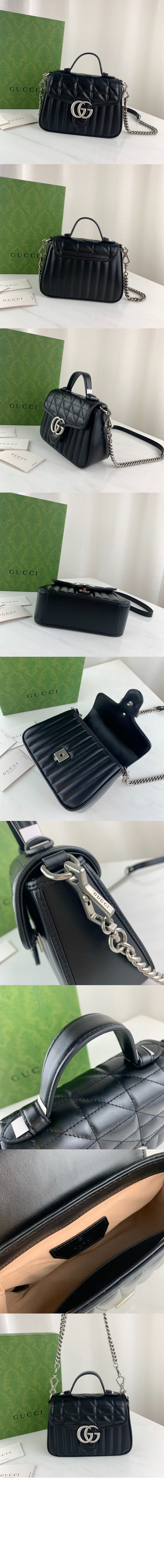 구찌 GG 마몽 미니 탑핸들백 583571