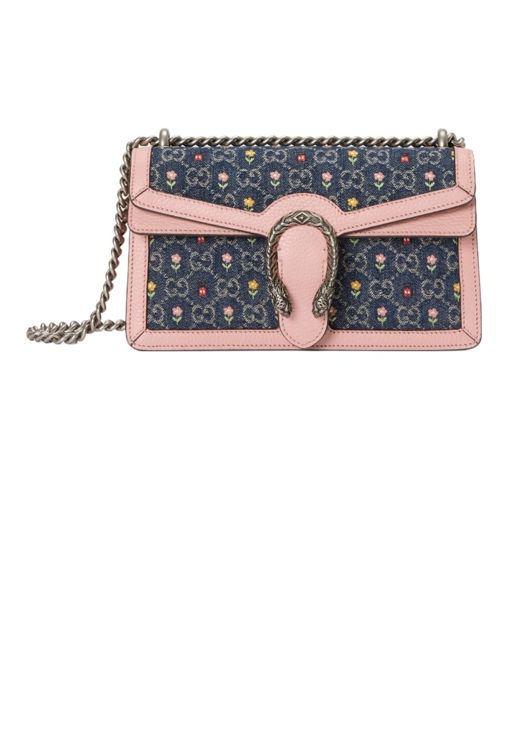 GG 플라워 자수 스몰 숄더백 499623