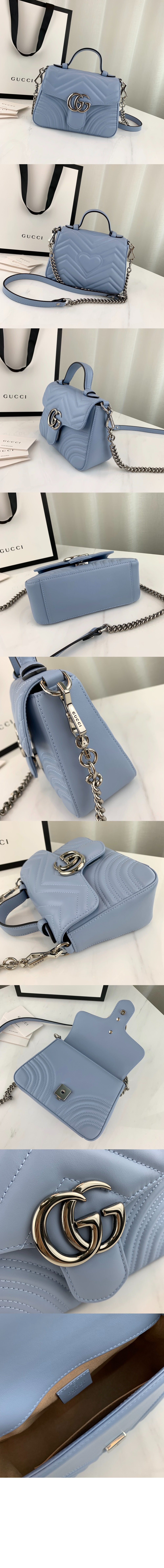 구찌 GG 마몽 미니 탑핸들백 547260