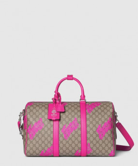 프린트 디테일 미디엄 더플백 834962