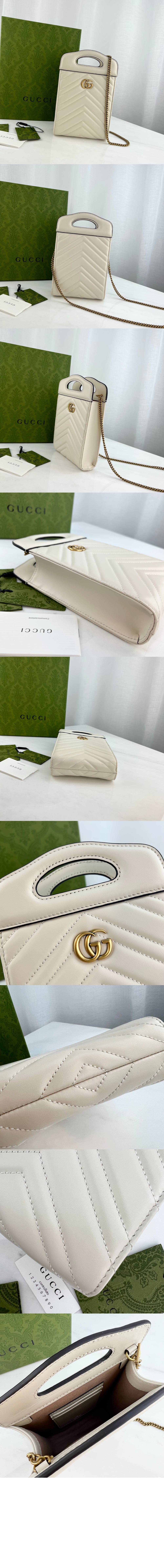 구찌 GG 마몽 탑 핸들 미니백 699756