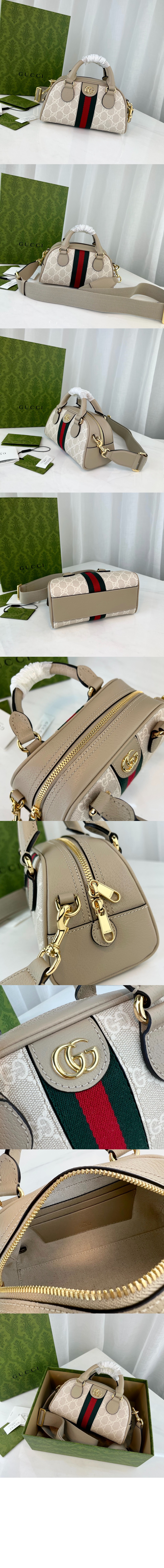 구찌 오피디아 GG 미니 탑 핸들백 724606