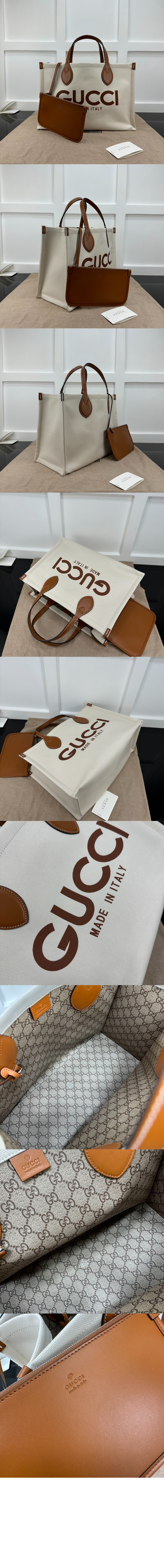 프린트 미디엄 토트백 772176