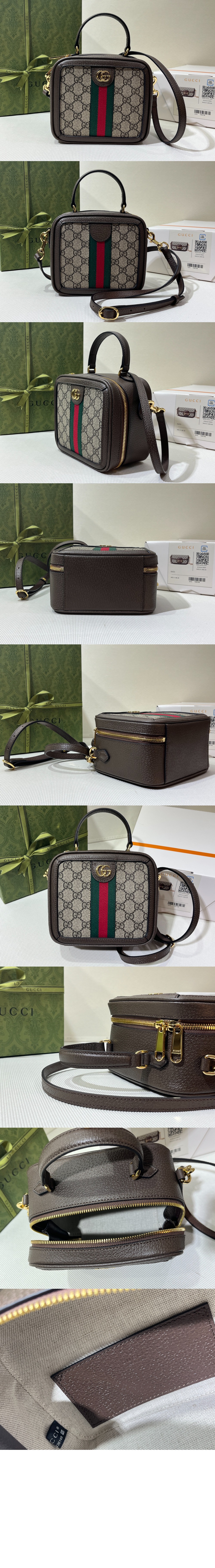 구찌 GG 미니 탑 핸들백 772157