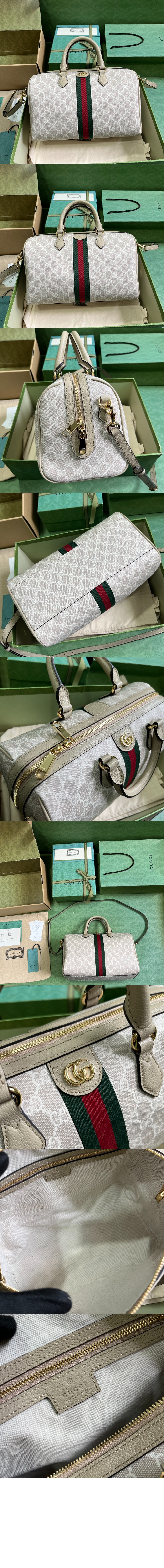 구찌 GG 미디엄 탑 핸들백 772065