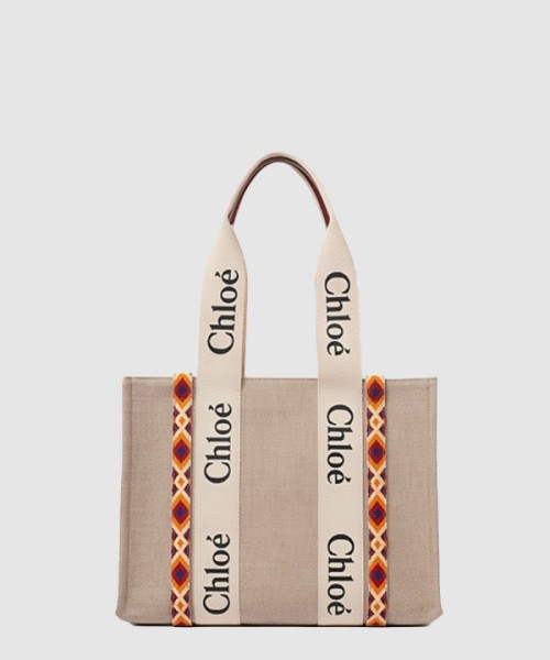 끌로에 미듐 퀼팅자수 토트백 CHC22