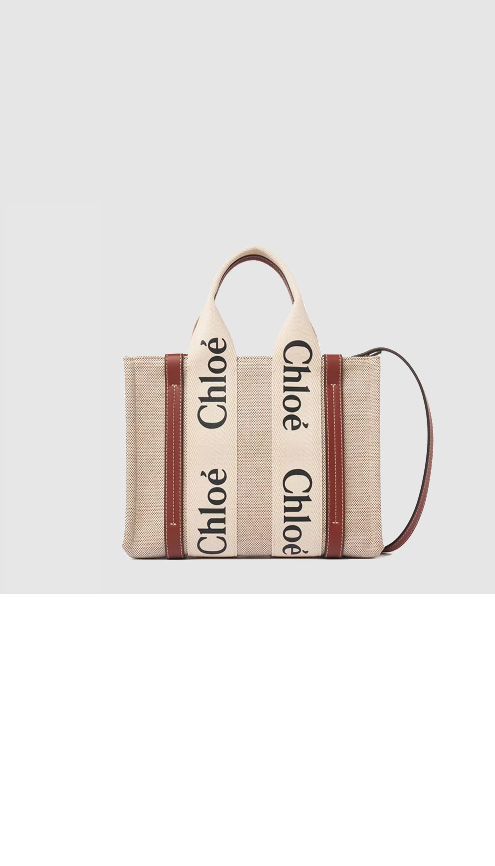 끌로에 우디 스트랩 토트백 스몰 WS397