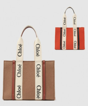 끌로에 우디 토트백 미듐 WS383