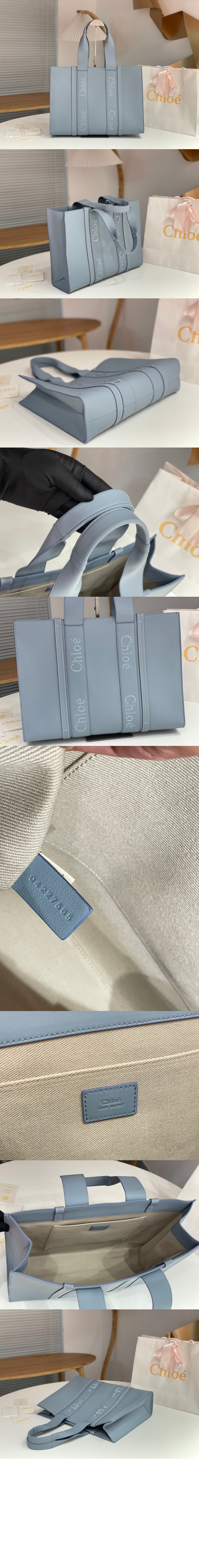 끌로에 우디 소가죽 토트백 라지 WS382