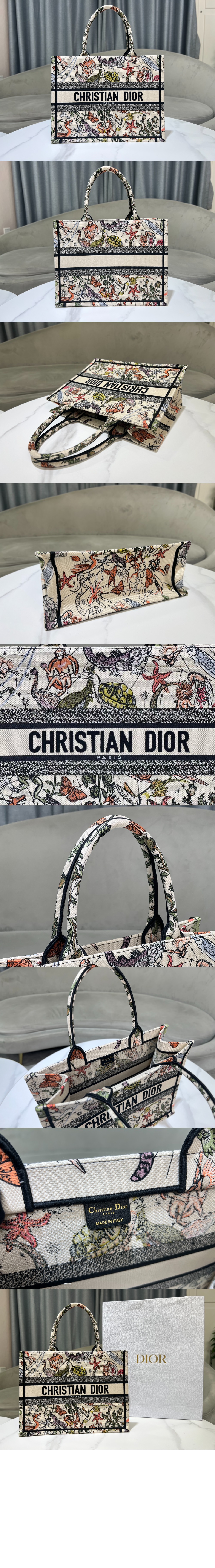 디올 북 토트백 미듐 M1296