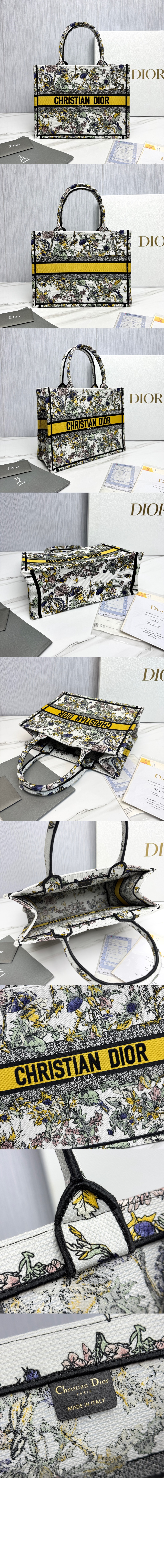 디올 북 토트백 미듐 M1296