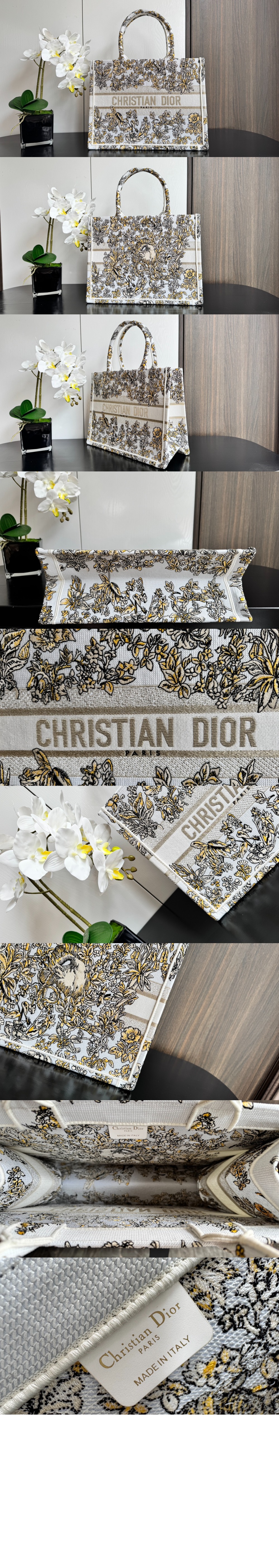 디올 북 토트백 미듐 M1296