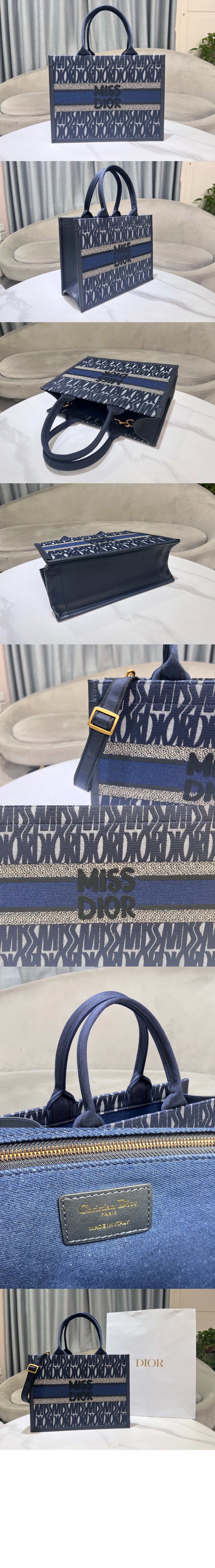 디올 북 토트백 미듐 M1296