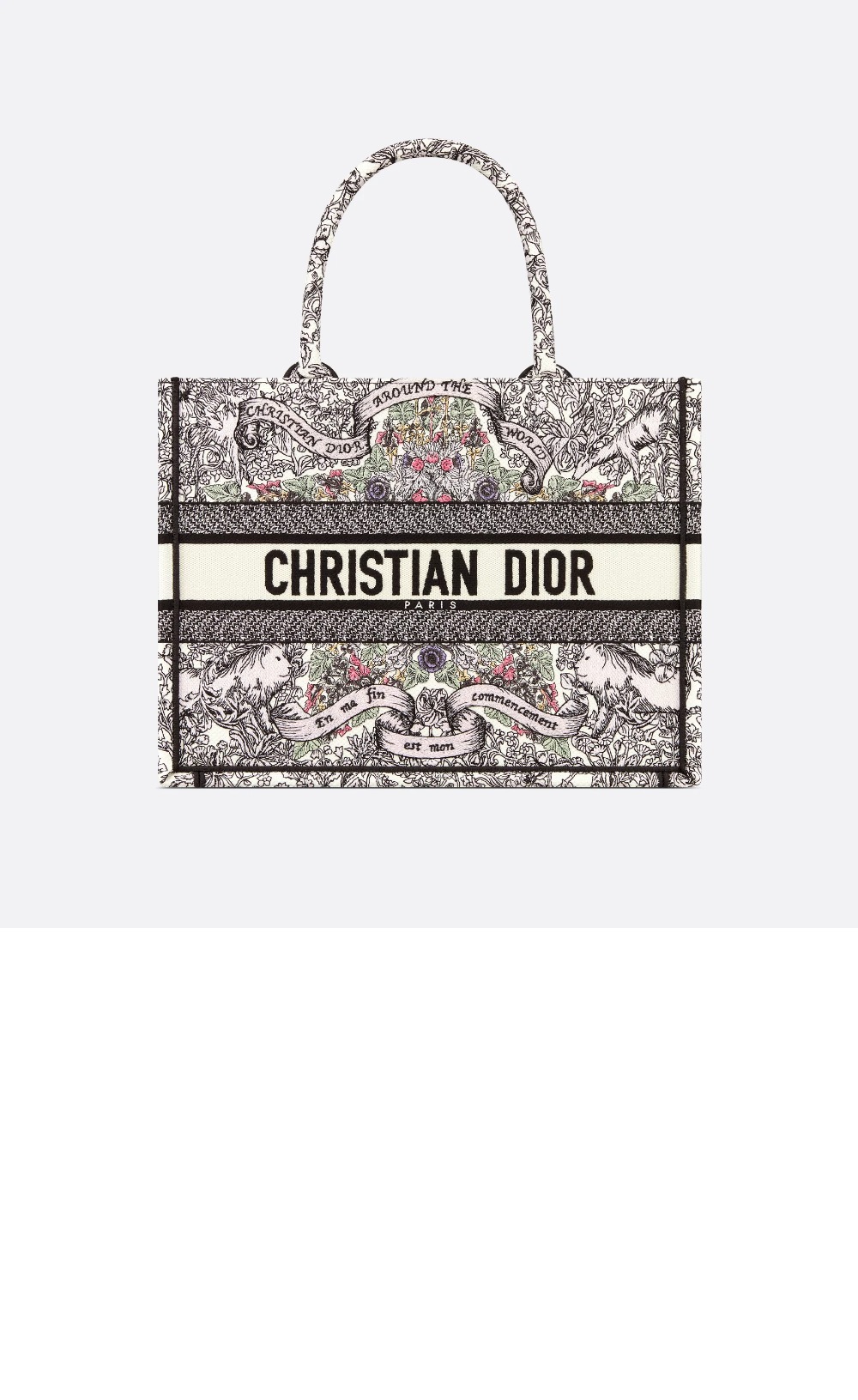 디올 북 토트백 미듐 M1296