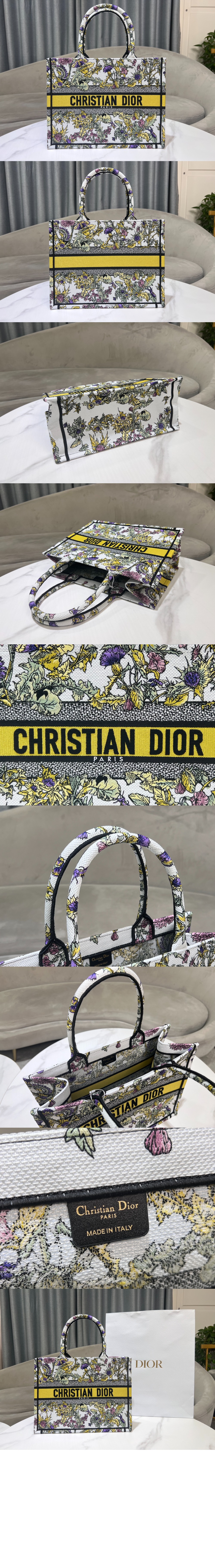 디올 북 토트백 미듐 M1296