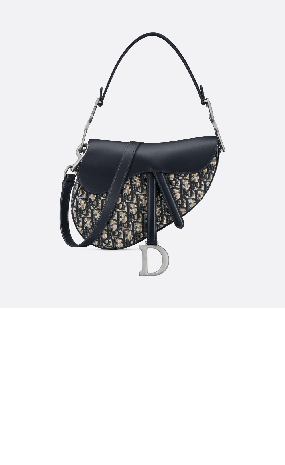 디올 스트랩 새들백 그레인드 미듐 M0455