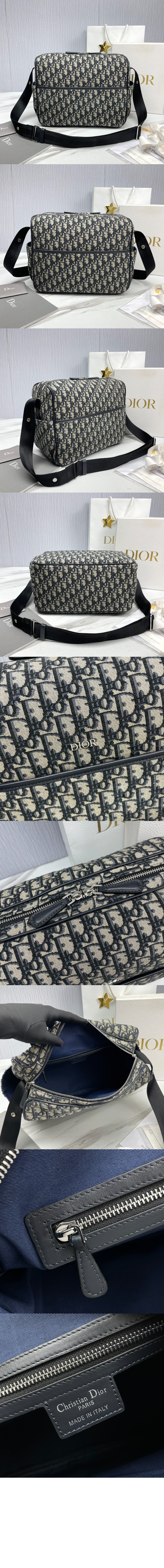 디올 기저귀 가방 오블리크 자카드 캔버스 M9993