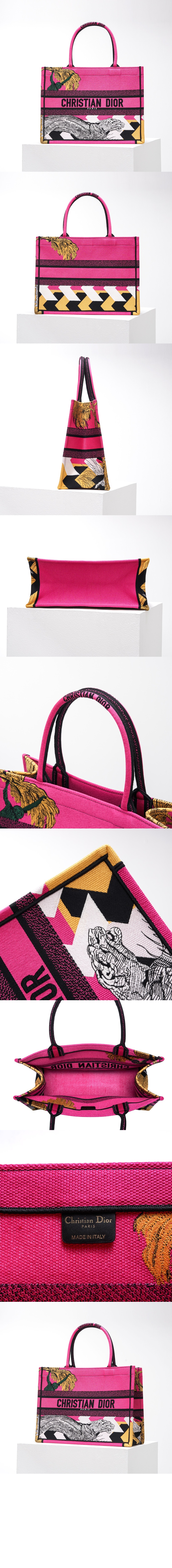 디올 북 토트백 미듐 M1296