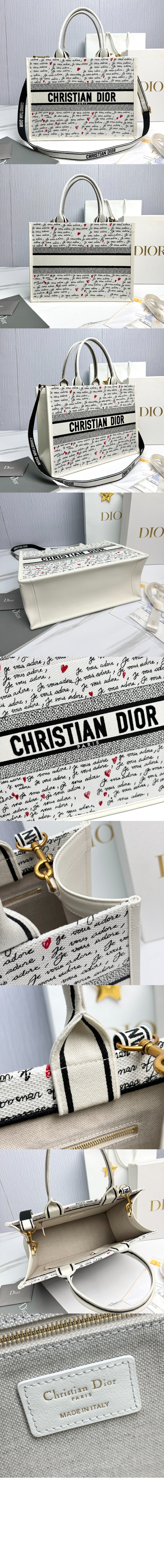 디올 북 토트백 미듐 M1296