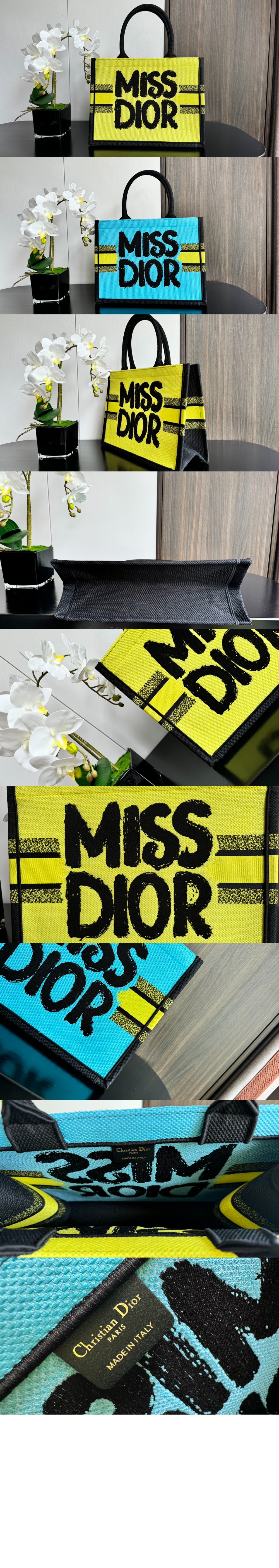 디올 북 토트백 미듐 M1296