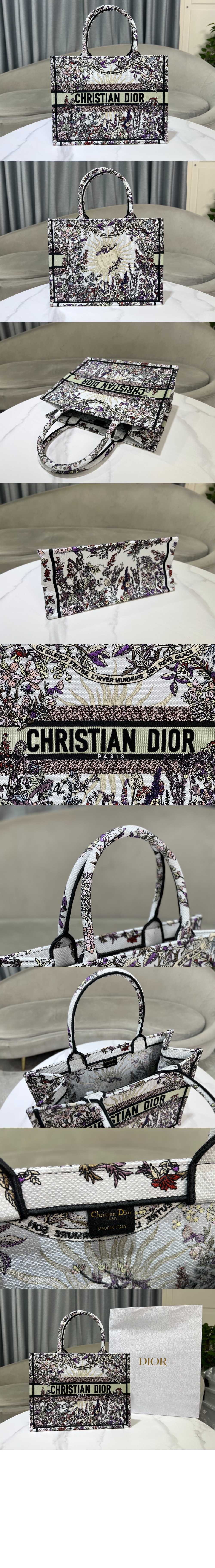 디올 북 토트백 미듐 M1296