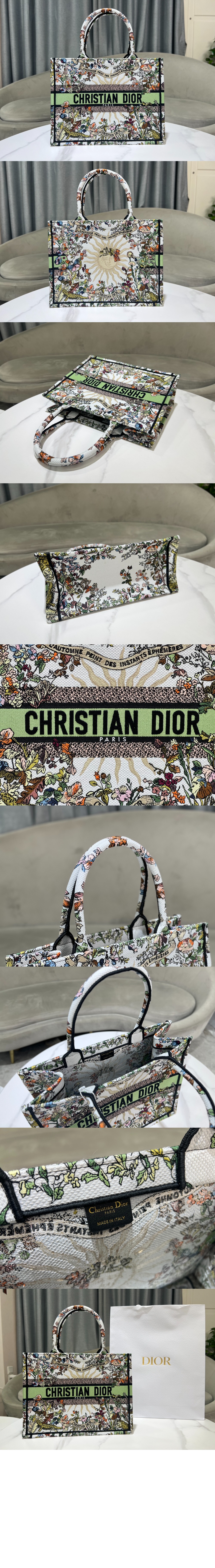 디올 북 토트백 미듐 M1296