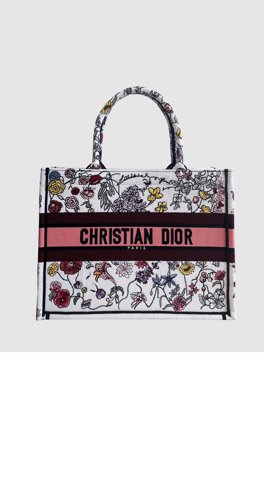 디올 북 토트백 미듐 M1296